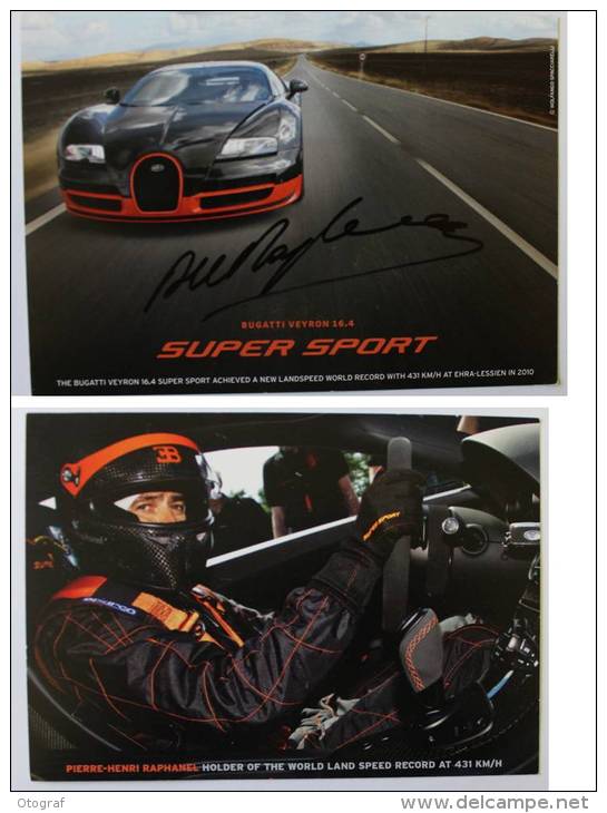 Grands Prix - Pierre - Henri RAPHANEL - Dédicace Authentique - Hand Signed - Autographe - Grand Prix / F1