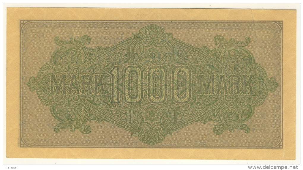 ALLEMAGNE - DEUTCHLAND - GERMANY - Reichsbanknote  -  1000  Mark - 15/09/1922 - P.76 - 1.000 Mark