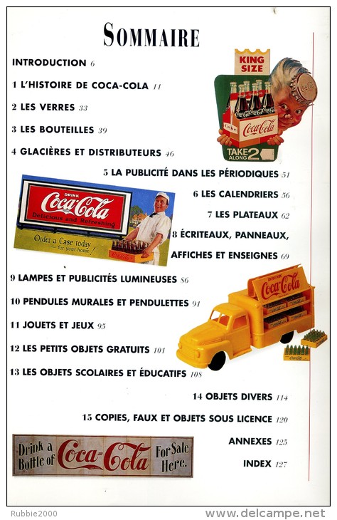 COCA COLA GUIDE COLLECTIONNEUR DES OBJETS COCA COLA 1996 AVEC BOUTEILLE EN RELIEF SUR LA COUVERTURE - Boeken