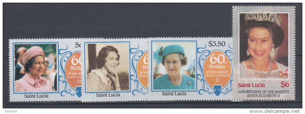 SANT LUCIE     1986        N .   810 / 813       Cote    10 . 00    EURO     (M 64 ) - St.Lucie (1979-...)