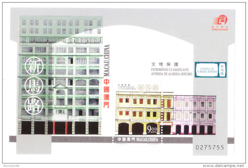 Macao Macau 2000 Historic Buildings S/S MNH - Neufs