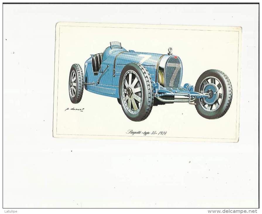 Voitures De Tourisme  Collection -G  Format    De La  Bugatti Type En 1924  Voir Scan  Verso - Turismo