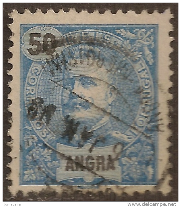 Angra – 1897 King Carlos 50 Réis Used Stamp - Angra