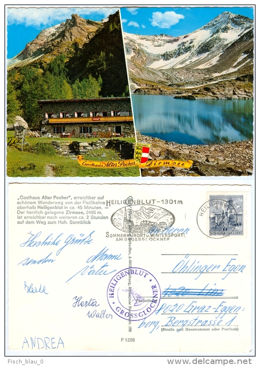 AK Kärnten Gasthaus Alter Pocher Zirmsee Heiligenblut Österreich See Lake Haus Gasthof Austria Autriche Carinthia - Heiligenblut