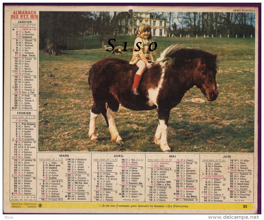 LOT de 45 calendriers PTT -- de 1957 à  2013 états divers. 90 PHOTOS Chasse Pêche animaux chevaux montagne tacot fleurs.