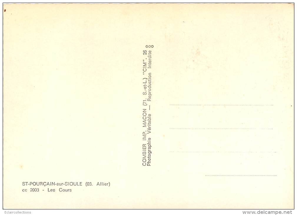 St  Pourcain Sur Sioule    03   Les Cours   (Format 10 X 15) - Otros & Sin Clasificación