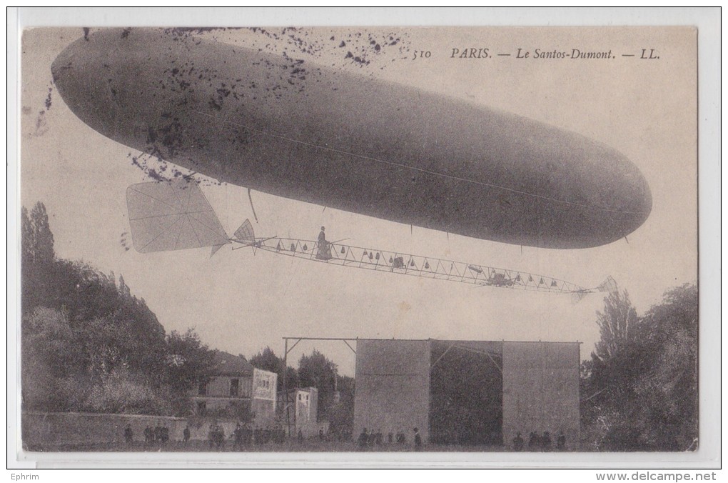 PARIS - Le Santos-Dumont - Zeppelin - Dirigeable - LL 510 - Airships
