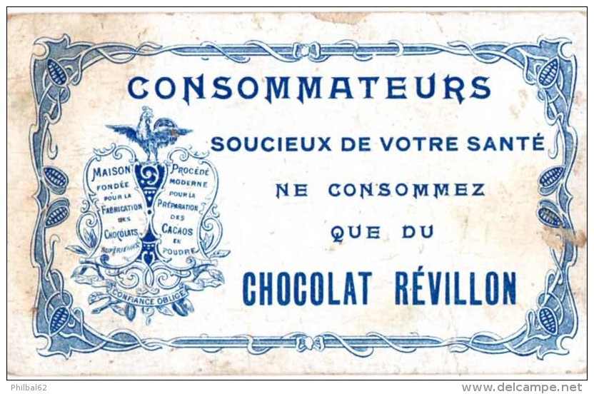 Chromo Chocolat Révillon : Thème Historique, Guerre. Gaston De Foix à La Bataille De Ravenne " Qui M'aime Me Suive ! " - Revillon
