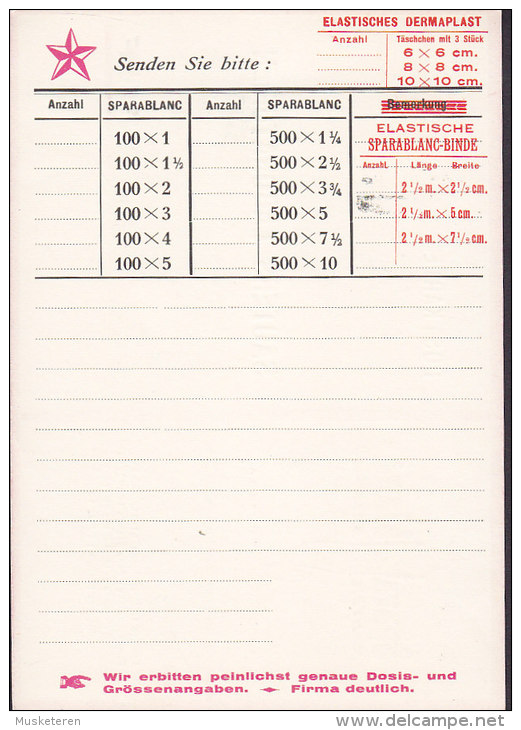 Switzerland Postal Stationery Ganzsache Intero TELL Private Print ERROR Variety SPARA BLANC Laboratoires GENF (4 Scans) - Variétés