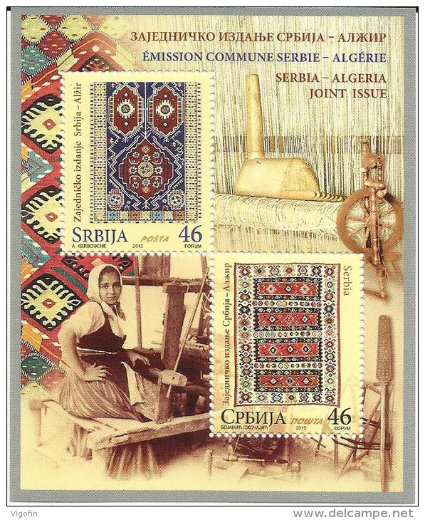 SRB 2013-533-4 JOINT ISSUES SRB-ALGIER, SERBIA, S/S, MNH - Gemeinschaftsausgaben