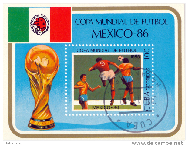 1986 - Mi BL. 93 - SOCCER FOTBALL WORLDCUP S/S - Blocs-feuillets