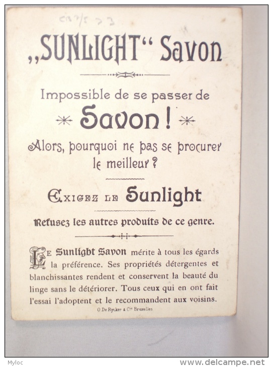 Chromo Publicité. "Sunlight Savon". Militaires . - Autres & Non Classés