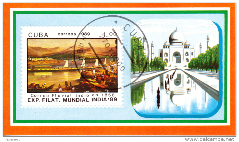 1989 - Mi BL. 113 - INDIA '89 INTERNATIONAL STAMP EXHIBITION S/S - Blocs-feuillets