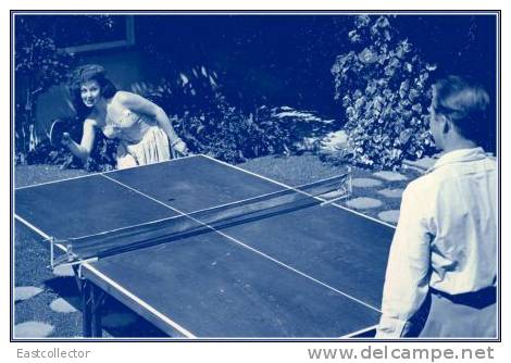 Table Tennis Stamped Carte Postal 1275 -3 - Tischtennis