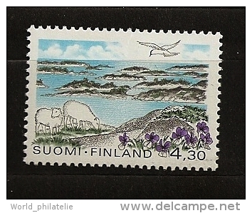 Finlande Finland 1997 N° 1349 ** Courant, Parc National, Oiseau, Mouette, Moutons, Fleurs, Violettes - Nuevos