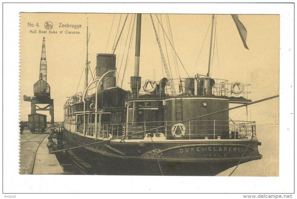 Belgique // Les Ruines De Zeebrugge- Guerre 1914-18 Hull Boat Duke Of Clarence - Zeebrugge