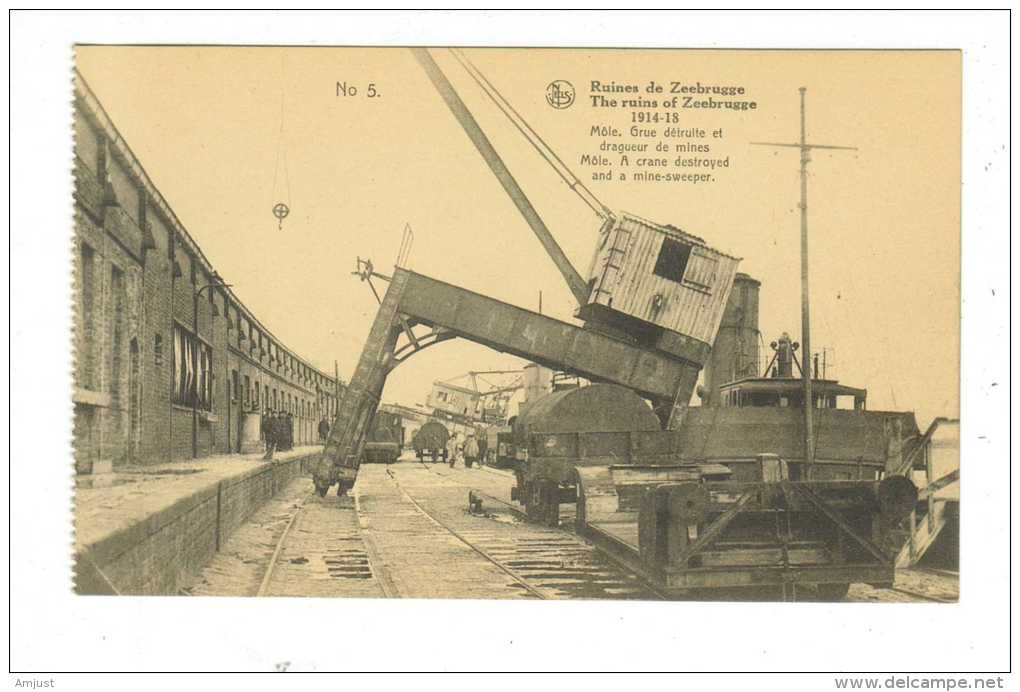 Belgique // Les Ruines De Zeebrugge- Guerre 1914-18 Grue Détruite - Zeebrugge