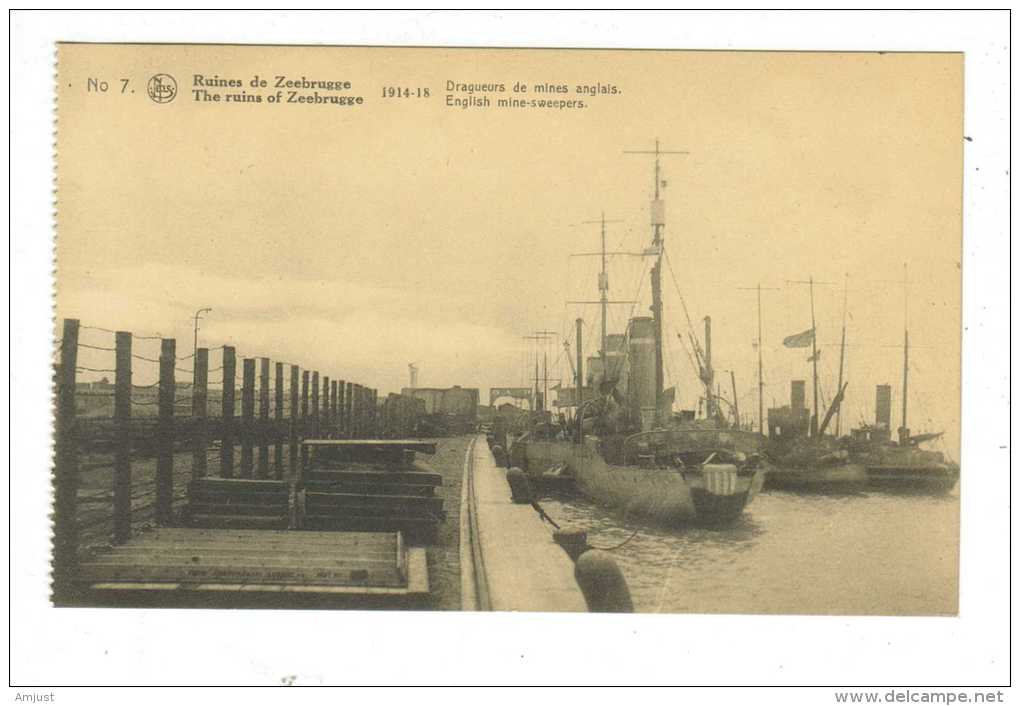 Belgique // Les Ruines De Zeebrugge- Guerre 1914-18 Drageurs De Mines Anglais - Zeebrugge