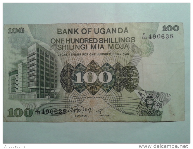 100 SHILLINGS - Oeganda