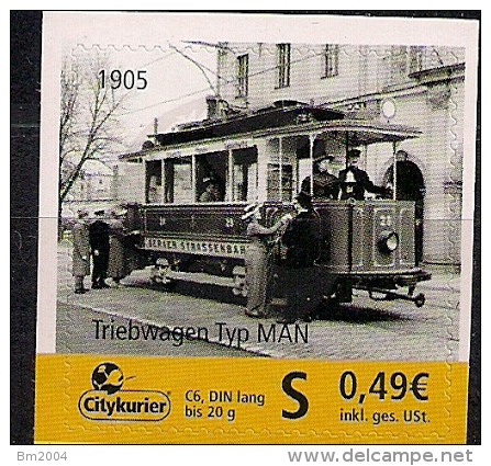 Allem. Fed.  Citypost Sachsen  Triebwagen Typ MAN 1905 **MNH - Strassenbahnen