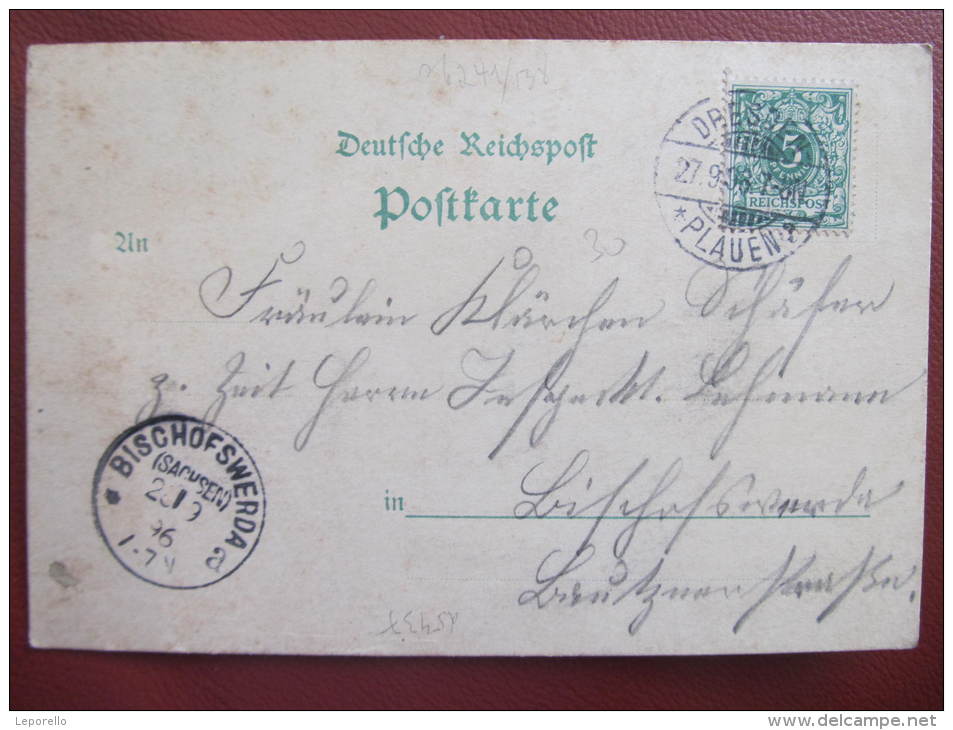 AK PLAUEN Vorläufer 1896 Gelaufen //  D*9935 - Plauen