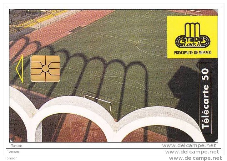 Monaco, MF37, 50 Units, Stade Louis II, 2 Scans. - Monaco