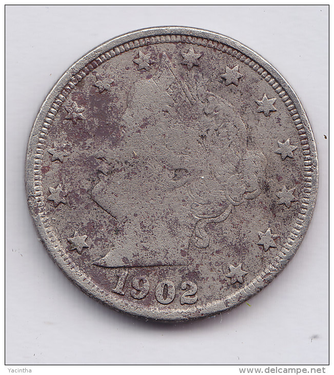 @Y@     @Y@  USA   5   Cent 1902     (2585) - 1883-1913: Liberty (Liberté)