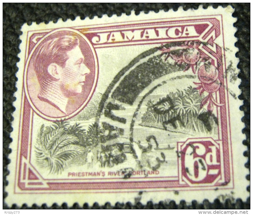 Jamaica 1938 Priestman's River Portland 6d - Used - Jamaïque (...-1961)