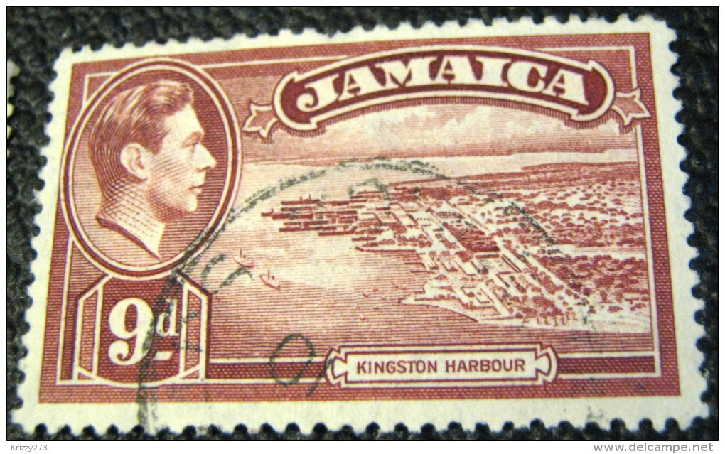 Jamaica 1938 Kingston Harbour  9d - Used - Jamaica (...-1961)