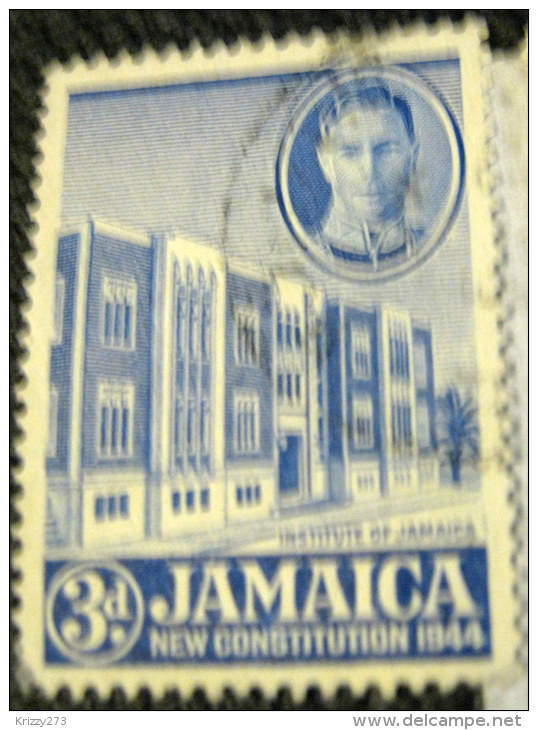 Jamaica 1945 Institute Of Jamaica 3d - Used - Jamaica (...-1961)