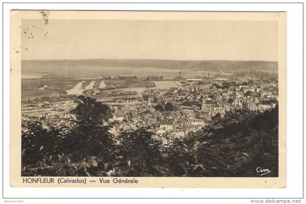 CALVADOS  /  HONFLEUR  /  VUE  GENERALE  /  Beau DAGUIN " HONFLEUR TRESOR DES ARTISTES " , En 1945 - Honfleur