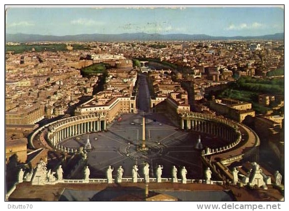 Roma - Panorama Della Cupola Di S.pietro - 41 - Formato Grande Viaggiata - S - Multi-vues, Vues Panoramiques