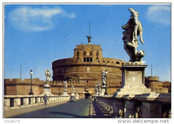 Roma - Ponte E Castel S.angelo - 1111 - Formato Grande Viaggiata - S - Ponts