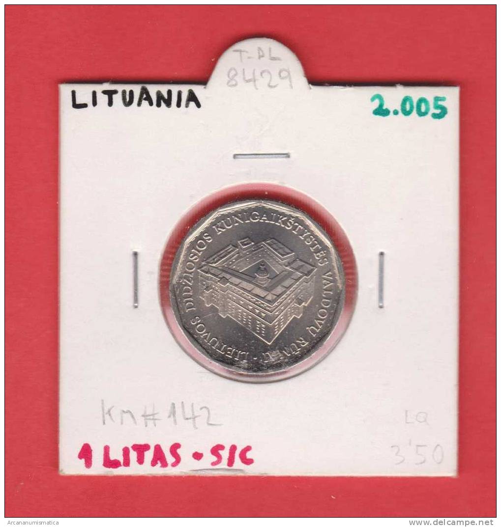 LITUANIA   1 LITAS  2.005      KM#142    SC/UNC     DL-8429 - Lituania