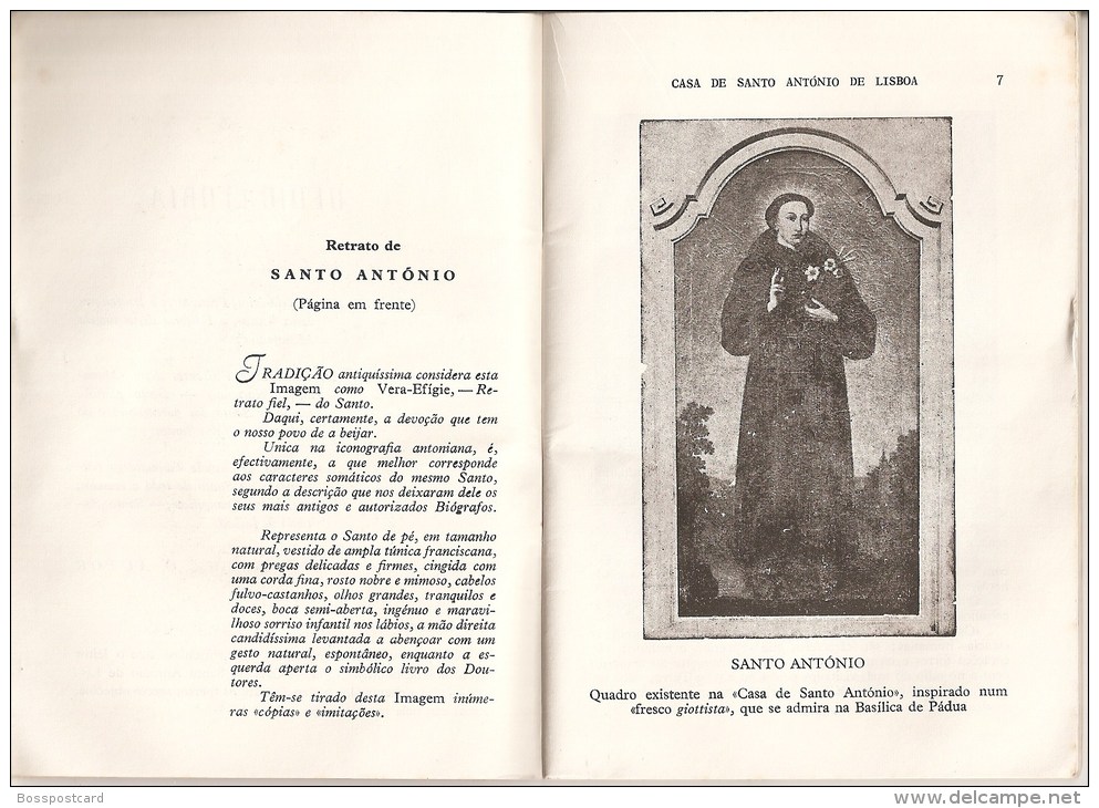 Santo António - Casa De Lisboa. Pádua. Padova. Italia (7 Scans) - Alte Bücher