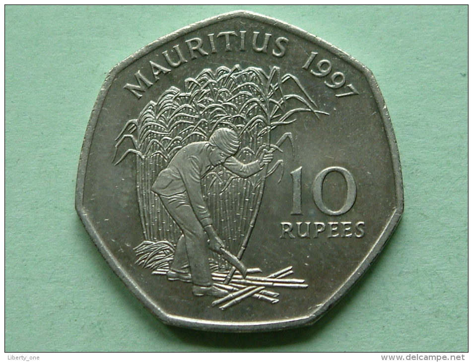 1997 - 10 RUPEES - KM 61 ( Uncleaned Coin / For Grade, Please See Photo ) !! - Maurice