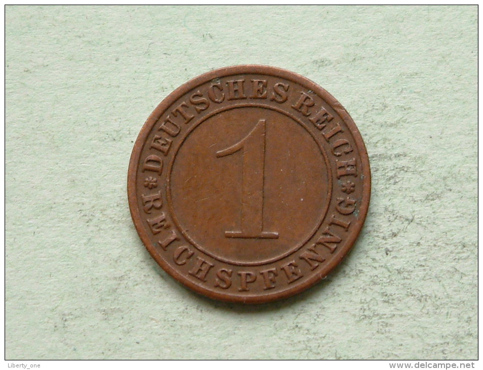 1928 G - 1 ReichsPfennig - KM 37 ( Uncleaned Coin / For Grade, Please See Photo ) !! - 1 Renten- & 1 Reichspfennig