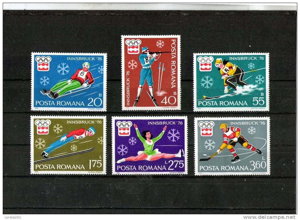 1976 - J.O. D Hiver Insbruck Yv No 2937/2942 Et Mi No3312/3317 MNH - Ungebraucht