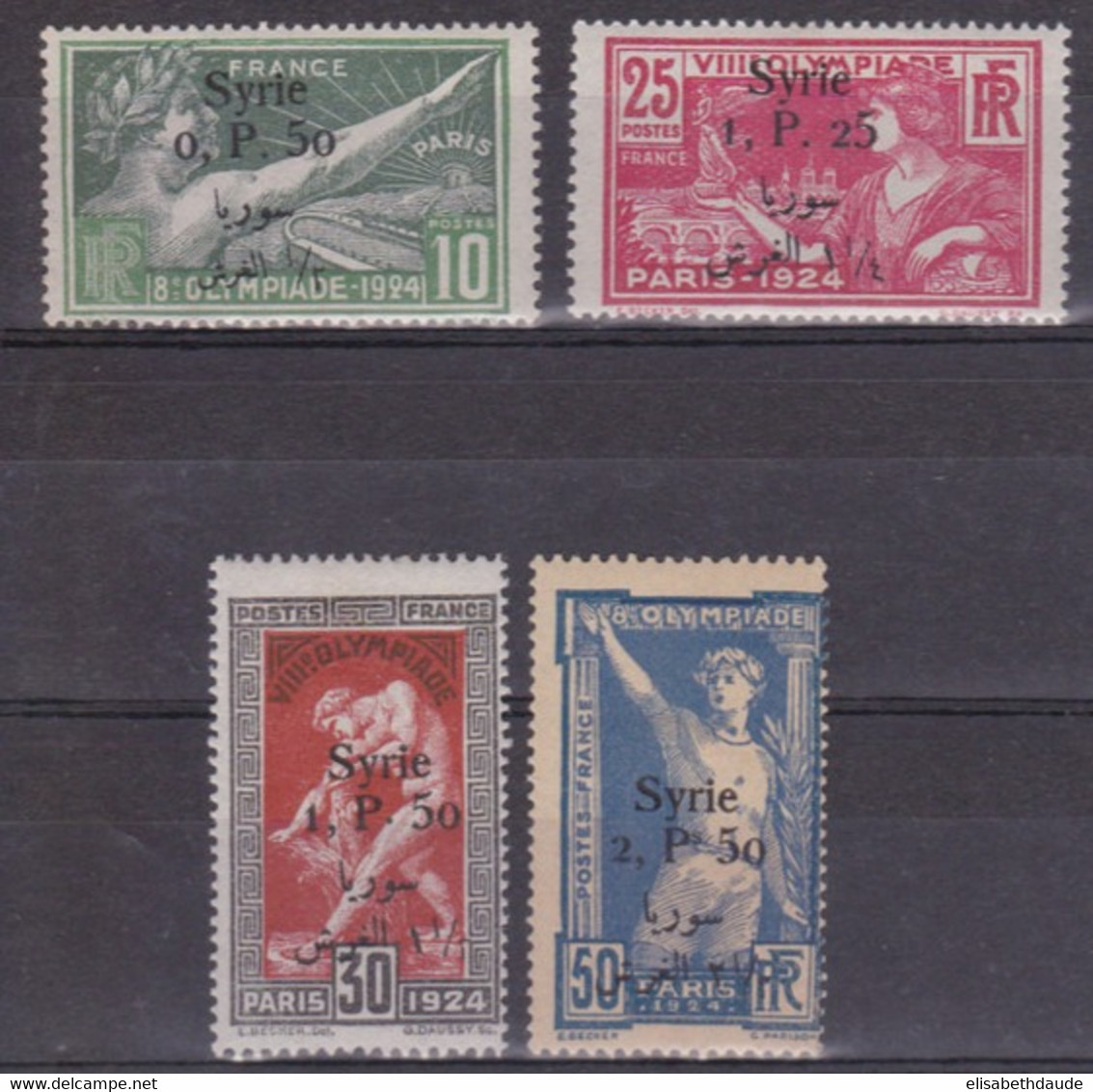 SYRIE - 1924 - YVERT N°149/152 * MH - COTE = 184 EUR - CHARNIERES  - JEUX OLYMPIQUES - Nuevos