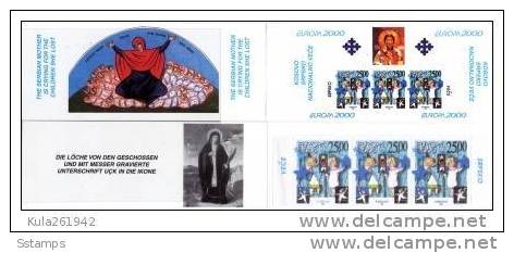 2000  EUROPA CEPT KOSOVO SERBIA CHILDREN BOOKLET NEVER HINGED - 2000