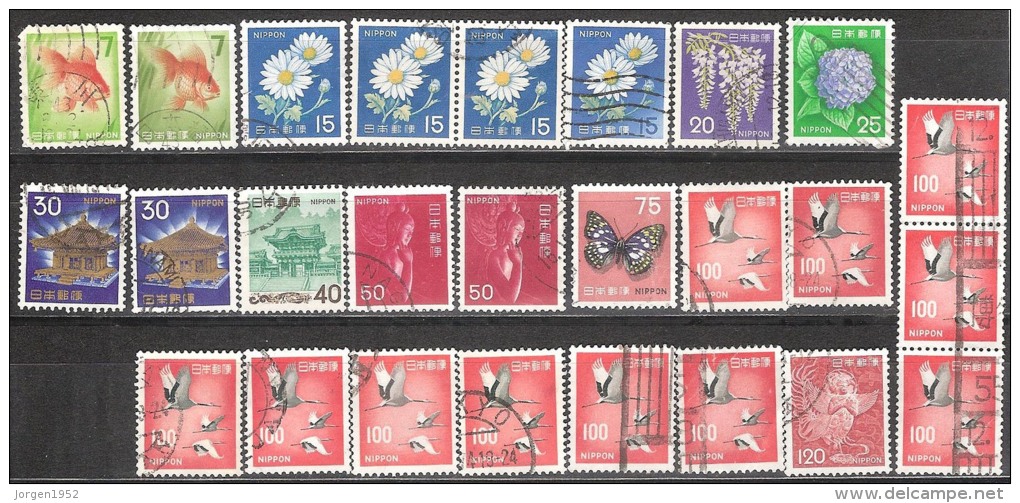 JAPAN   # STAMPS FROM YEAR 1966 "STANLEY GIBBONS 1041-1068" - Oblitérés