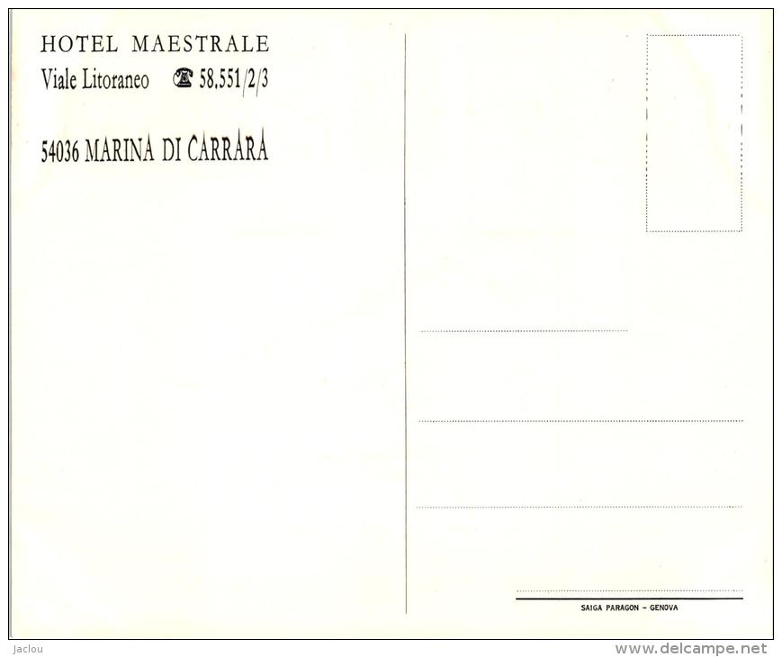 HOTEL MAESTRALE VIALE LITORANEO MAINA DI CARRARA ,BEAU PLAN COULEUR REF 35794 - Carrara