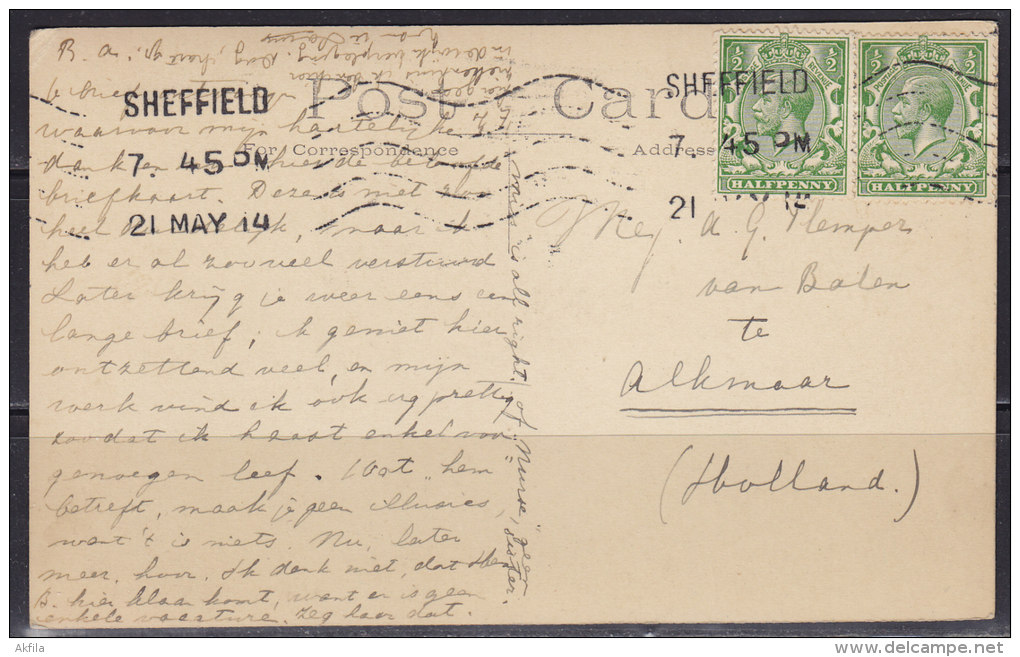 2725. England, 1945, Postcard - Sheffield