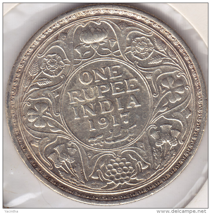 @Y@    BRITISH India 1  Rupee 1917     (2593) - India