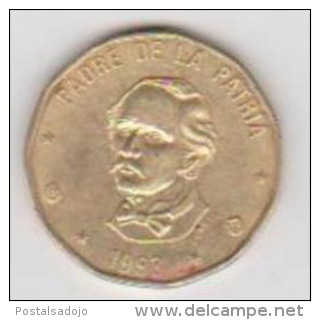 (350) REPUBLIQUE DOMINICANA ++ 1 PESO ++ 1993 - Dominicaanse Republiek