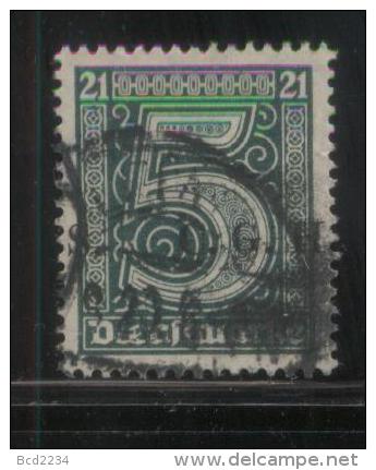 POLAND HAUTE SILESIE PLEBISCITE UPPER SILESIA 1920 OFFICIAL STAMPS 1ST CGHS OVERPRINT SERIES 5PF GREEN SPLIT OVERPRINT - Gebraucht