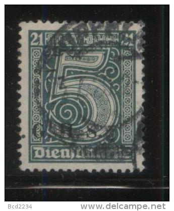 POLAND HAUTE SILESIE PLEBISCITE UPPER SILESIA 1920 OFFICIAL STAMPS 1ST CGHS OVERPRINT SERIES 5PF GREEN SPLIT OVERPRINT - Gebruikt