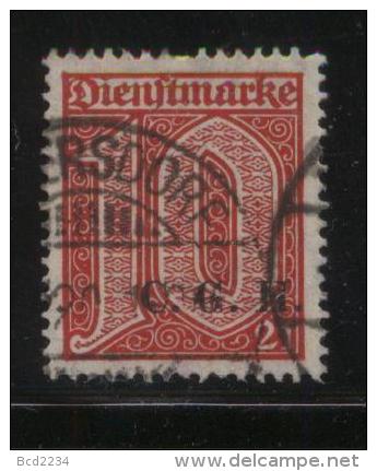 POLAND HAUTE SILESIE PLEBISCITE UPPER SILESIA 1920 OFFICIAL STAMPS 1ST CGHS OVERPRINT SERIES 10PF RED SPLIT FRIEDERSDORF - Usati