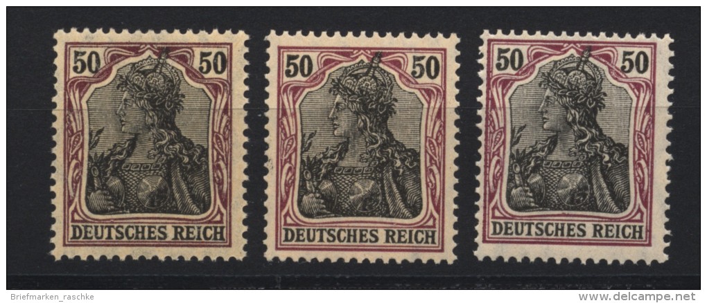 D.R.Nr.91,II,3 Farbtöne,xx (133) - Unused Stamps