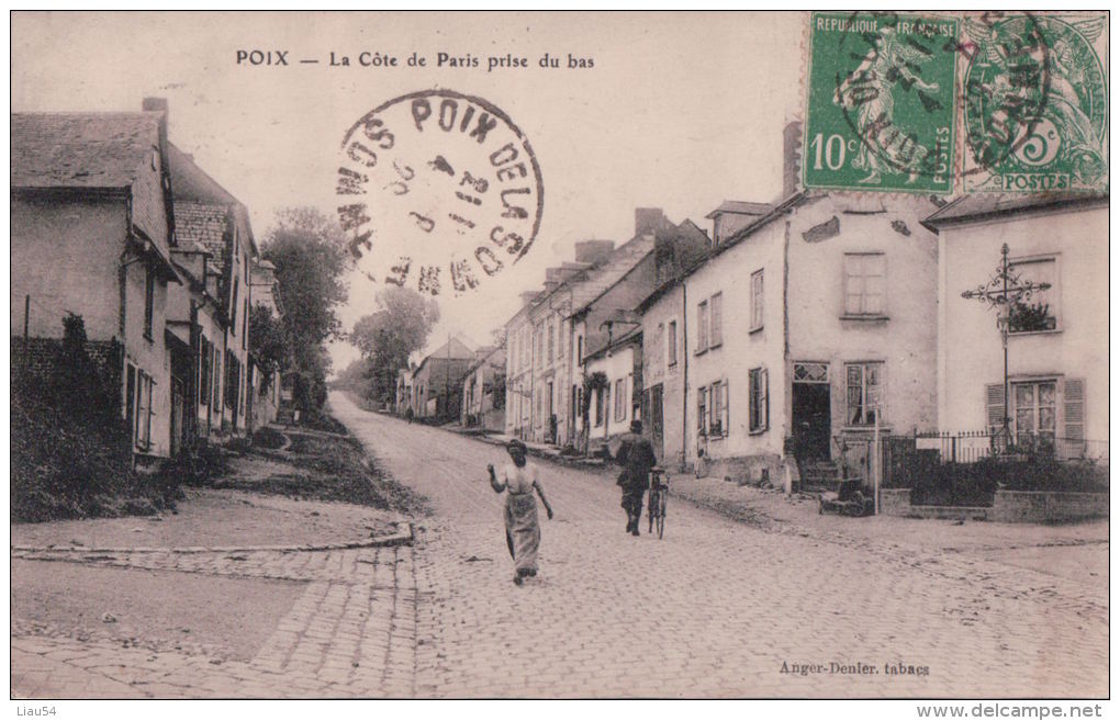POIX La Côte De Paris Prise Du Bas (1929) - Poix-de-Picardie